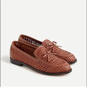 J. Crew woven classic loafers warm sepia 9